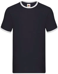 Fruit of the Loom Rundhalsshirt Valueweight RingerT Dunkelblau
