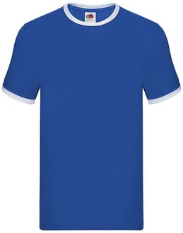 Fruit of the Loom Rundhalsshirt Valueweight RingerT Blau/Dunkelblau/Hellblau Fruit of the Loom Rundhalsshirt Valueweight RingerT Blau/Dunkelblau/Hellblau