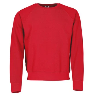 Fruit of the Loom Sweatshirt Classic Raglan Sweat Rot/Dunkelrot