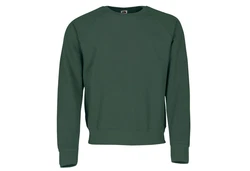 Fruit of the Loom Sweatshirt Classic Raglan Sweat Dunkelgrün/Grün