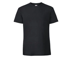 Fruit of the Loom Rundhalsshirt Ringspun Premium T-Shirt Schwarz/Dunkelblau/Dunkelgrau