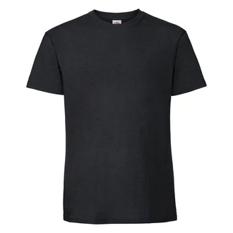 Fruit of the Loom Rundhalsshirt Ringspun Premium T-Shirt Schwarz/Dunkelblau/Dunkelgrau