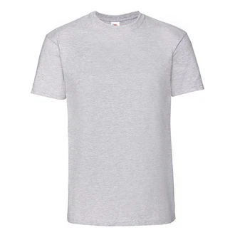 Fruit of the Loom Rundhalsshirt Ringspun Premium T-Shirt Grau/Hellgrau