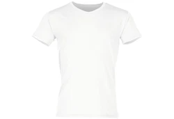 Fruit of the Loom Iconic 150 V-Neck T-Shirt Weiß/Creme/Grau