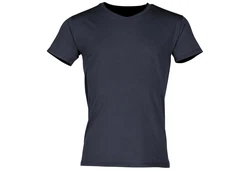 Fruit of the Loom Iconic 150 V-Neck T-Shirt Dunkelblau/Blau