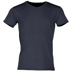 Fruit of the Loom Iconic 150 V-Neck T-Shirt Dunkelblau/Blau