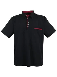 Poloshirt Herren Poloshirt LV-1701 (Black, 3XL) Herren Polo Shirt