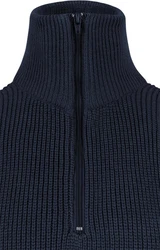 normani Strickpullover Troyer Tintrup Dunkelblau/Blau