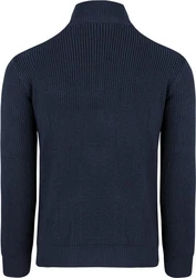 normani Strickpullover Troyer Tintrup Dunkelblau/Blau