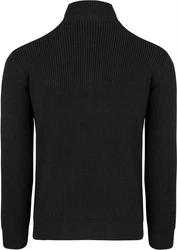 normani Strickpullover Troyer Tintrup Schwarz/Dunkelgrau
