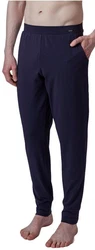 Skiny Pyjama Hose  (1-tlg) klassisch bequem Dunkelblau/Blau