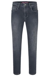 MAC 5-Pocket-Jeans Arne Pipe Dunkelblau/Grau/Blau