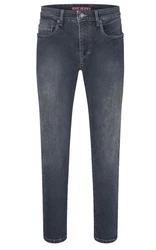 MAC 5-Pocket-Jeans Arne Pipe Dunkelblau/Grau/Blau