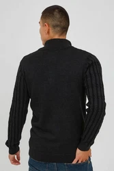 Indicode Strickjacke IDPaulomo Zip-Jacke Schwarz/Braun/Grau/Hellblau/Rot