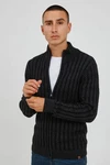 Indicode Strickjacke IDPaulomo Zip-Jacke Schwarz/Braun/Grau/Hellblau/Rot