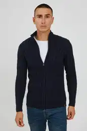 Strickjacke IDPaulomo Grobstrick Zip-Jacke