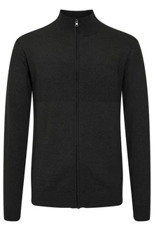 Indicode Strickjacke Ernaldo Zip-Jacke Dunkelgrau/Schwarz/Dunkelgrün/Khaki