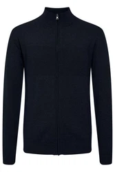 Indicode Strickjacke Ernaldo Zip-Jacke Dunkelblau