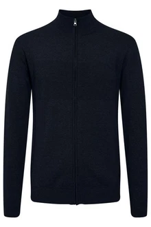 Indicode Strickjacke Ernaldo Zip-Jacke Dunkelblau