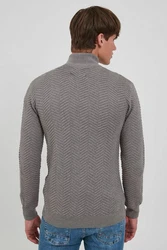 Indicode Strickjacke IDBanjamino Hellgrau/Grau/Dunkelgrau