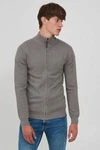 Indicode Strickjacke IDBanjamino Hellgrau/Grau/Dunkelgrau