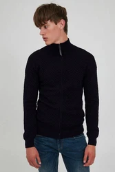 Indicode Strickjacke IDBanjamino Schwarz/Hellblau