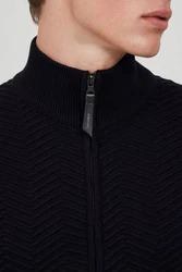 Indicode Strickjacke IDBanjamino Schwarz/Hellblau