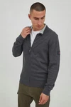 Indicode Sweatjacke IDArcelio mit Stehkragen Dunkelgrau/Hellgrau/Grau