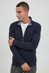 Indicode Sweatjacke IDArcelio mit Stehkragen Dunkelblau