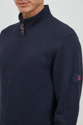 Indicode Sweatjacke IDArcelio mit Stehkragen Dunkelblau