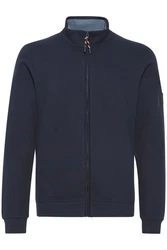 Indicode Sweatjacke IDArcelio mit Stehkragen Dunkelblau