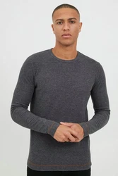 Indicode Langarmshirt IDAmbrosius Basic Dunkelgrau/Grau/Hellgrau/Dunkelblau