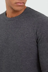Indicode Langarmshirt IDAmbrosius Basic Dunkelgrau/Grau/Hellgrau/Dunkelblau