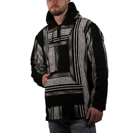 Hoodie Bunt Kapuzenpulli Kapu Baja Jerga Hoodie+Kapuze&Kngurutaschen Hippie