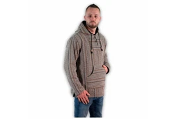 Kunst Und Magie Sweatponcho Kapu Baja Jerga Hoodie Beige/Rot/Grau/Dunkelrot