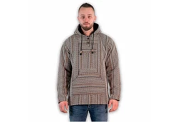 Kunst Und Magie Sweatponcho Kapu Baja Jerga Hoodie Beige/Rot/Grau/Dunkelrot
