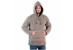 Kunst Und Magie Sweatponcho Kapu Baja Jerga Hoodie Beige/Rot/Grau/Dunkelrot