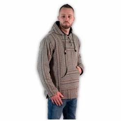 Kunst Und Magie Sweatponcho Kapu Baja Jerga Hoodie Beige/Rot/Grau/Dunkelrot