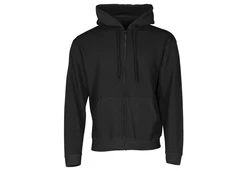 Fruit of the Loom Sweatjacke Classic Hooded Sweat Jacket Schwarz/Dunkelgrau