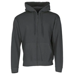Fruit of the Loom Sweatjacke Classic Hooded Sweat Jacket Dunkelgrau/Grau/Hellgrau