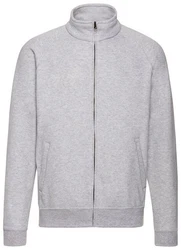 Fruit of the Loom Classic Sweat Jacket Grau/Hellgrau