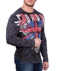 Cipo & Baxx Sweatshirt Herren Longsleeve BA-CL485 Schwarz/Meliert (BA-CL485)