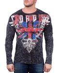 Cipo & Baxx Sweatshirt Herren Longsleeve BA-CL485 Schwarz/Meliert (BA-CL485)