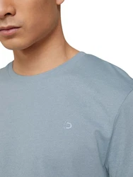 TOM TAILOR Denim T-Shirt STRUCTURED-SHIRT Blau/Hellblau/Grau