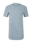 TOM TAILOR Denim T-Shirt STRUCTURED-SHIRT Blau/Hellblau/Grau
