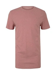 TOM TAILOR Denim T-Shirt STRUCTURED-SHIRT Rot/Rosa