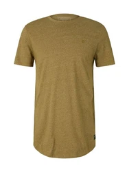 TOM TAILOR Denim T-Shirt STRUCTURED-SHIRT Khaki/Dunkelgrün/Braun
