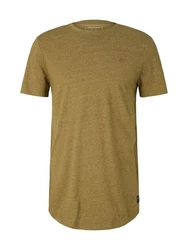 TOM TAILOR Denim T-Shirt STRUCTURED-SHIRT Khaki/Dunkelgrün/Braun