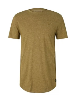 TOM TAILOR Denim T-Shirt STRUCTURED-SHIRT Khaki/Dunkelgrün/Braun TOM TAILOR Denim T-Shirt STRUCTURED-SHIRT Khaki/Dunkelgrün/Braun