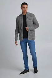 !Solid Strickjacke SDStruan Hellgrau/Grau/Dunkelgrau